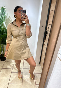 Mocha Shirt Dress