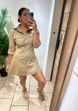 Mocha Shirt Dress