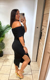 Black Off Shoulder Dress