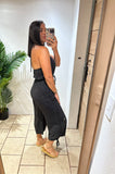 Black Linen Jumpsuit