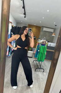 Black Cut Out Jumpsuit