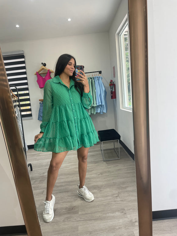 Green Short Dress